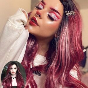 Preowned Wig - Uniwigs - cranberry swirl